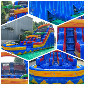 Toboggan aquatique gonflable en PVC de qualité commerciale, double piste, personnalisé pour parcs aquatiques, carnavals et locations extérieures - Product Image 5