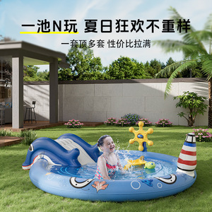 Piscina Inflable Pursuefree, Diseño Animal, Material de PVC, para Uso en Interiores y Exteriores, Piscina para Niños - Product Image 2