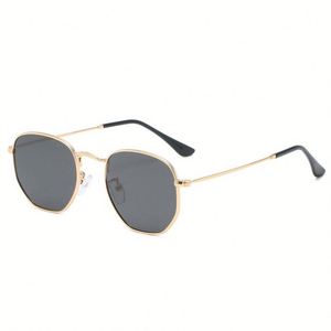 Gafas de Sol Polarizadas Retro con Logotipo Personalizado 2021, Gafas de Sol de Metal Poligonales con Protección UV400 para Hombre y Mujer - Product Image 5