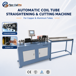 Máquina Enderezadora y Cortadora de Tubos de Cobre con Desenrollado y Alimentación Automáticos para Línea de Producción de Intercambiadores de Calor - Product Image 1