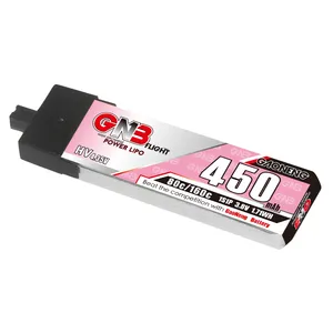 GAONENG GNB 1S 450MAH 3.8V 80C 160C A30 konektörü plastik kafa RC LiPo pil FPV Drone Quads Whoops HV High yüksek gerilim için