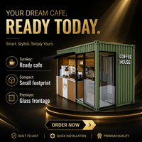 Nouvelle Cabine Mobile Conteneurisée pour Restaurants, Idéale pour Cafés et Salons de Thé – Installation Facile N'importe Quand et N'importe Où sur Rue