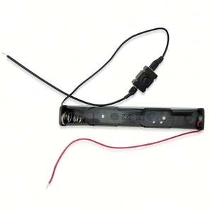 Penjualan Terbaik produk 1S2P tipe panjang <span class=keywords><strong>UM</strong></span> 3 AA 1 5v tempat baterai kotak plastik 2 X Aa pemegang baterai dengan timah - Product Image 5