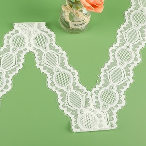 Эластичная кружевная тесьма премиум-класса 2026: черная, тонкая, стрейчевая лента для отделки платьев, юбок, одежды, обуви, головных уборов, швейных аксессуаров - Product Image 3