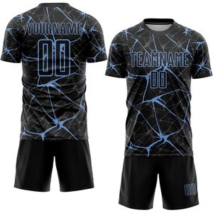 ชุดเสื้อฟุตบอลแบบกำหนดเอง พิมพ์ลายแบบ Sublimation ผ้า 180gsm ระบายเหงื่อได้ดี คอกลม สำหรับผู้ใหญ่และเยาวชน ชุดยูนิฟอร์มฟุตบอล พร้อมชื่อทีม - Product Image 1