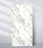 Revêtements muraux en PVC à motif marbré UV, design moderne imperméable pour hôtel, villa, salon et salle de sport, panneau décoratif d'intérieur