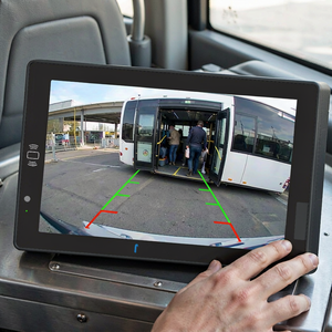 Terminal d'affichage pour conducteur de bus urbain, écran <span class=keywords><strong>tactile</strong></span> intelligent 10 pouces, système d'exploitation intelligent, entrée caméra 4 canaux AHD 1080P, caméra de recul, CAN Bus RS485 - Product Image 1