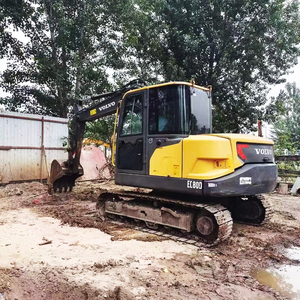 รถขุดตีนตะขาบ Volvo EC80D มือสอง ขนาด 8 ตัน รถขุดไฮดรอลิก ผลิตในสวีเดน ปั๊มไฮดรอลิก KYB - Product Image 1