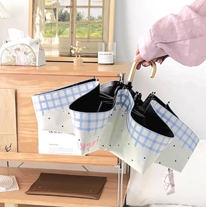 Paraguas de gancho curvo <span class=keywords><strong>Snail</strong></span> Record, sombrilla de doble propósito, sombrilla de cinco pliegues con lazo para niña - Product Image 2