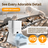 Distributeur automatique de nourriture pour animaux de compagnie intelligent 4L, application Tuya, contrôle WiFi, distribution automatique programmée pour chats et chiens avec caméra HD 1080P