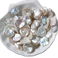 Perle d'eau douce naturelle baroque en forme de pétale de 14-15 mm de Zhuji, matériau en vrac pour accessoires de boucles d'oreilles et pendentifs DIY