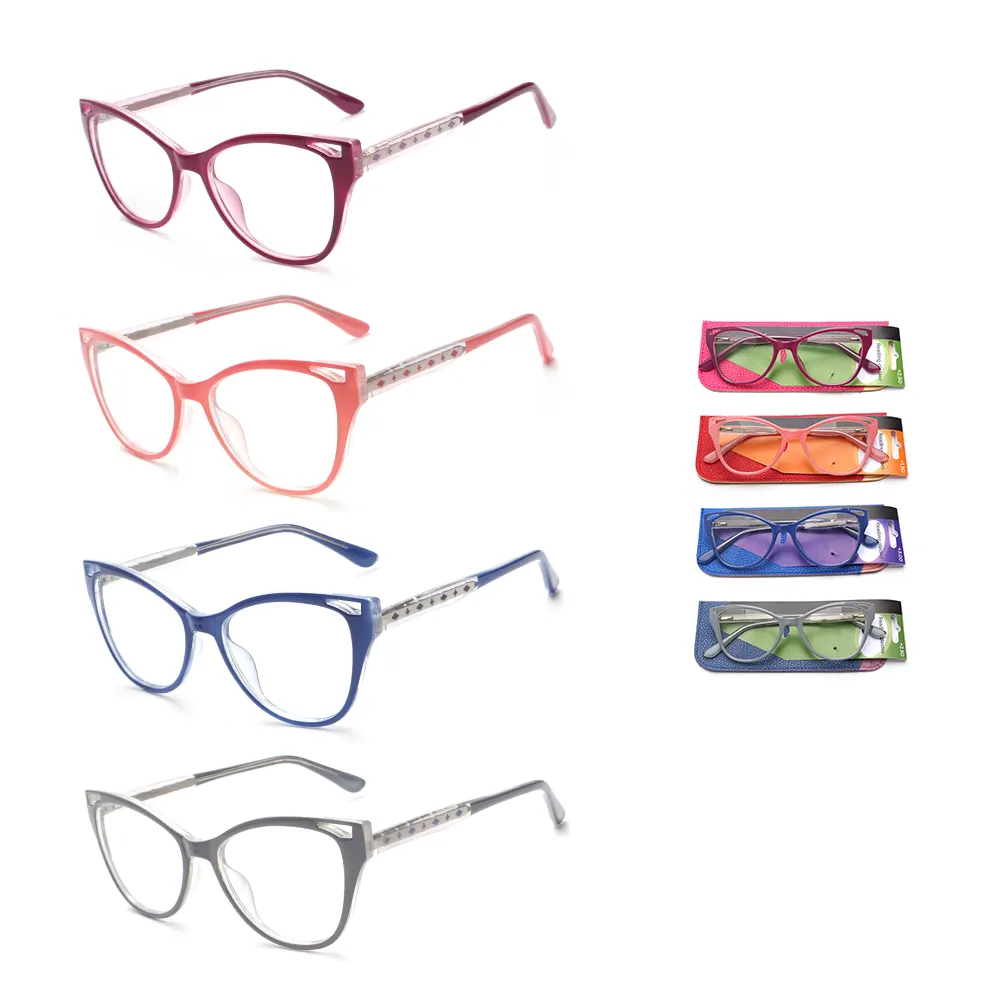 Monturas de gafas de moda ojo de gato para mujer