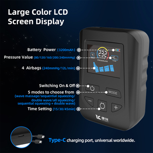Máy nén khí trị liệu thiết bị presoterapia bạch huyết thoát nước pressotherapy máy chân Massager nén phục hồi khởi động - Product Image 2