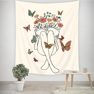 Tapisserie personnalisée avec des motifs psychédéliques qui brillent sous la lumière noire, parfaite pour les festivals de musique, les clubs et la décoration de chambre psychédélique - Product Image 6