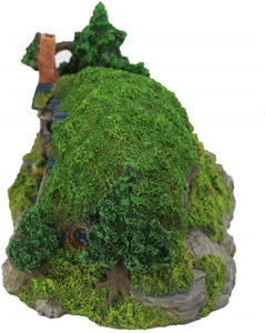 Polyresin/resina paisaje en miniatura de <span class=keywords><strong>la</strong></span> colina de agujero casa Manor Ideas de decoración tanque de peces decoración refugio ornamento - Product Image 5
