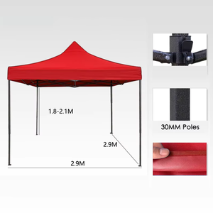Tente Pop-Up Rétractable 3x3M, Couche Unique, Toile Oxford Durable, Auvent Imperméable pour Événements Sportifs et Extérieurs - Product Image 5