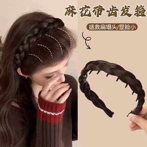 วิกผมทรงฟิชโบนแบบมีที่คาดผมพร้อมหวี ทรงสูง ชิ้นเดียว สำหรับผู้หญิง ช่วยปรับรูปหน้า - Product Image 1