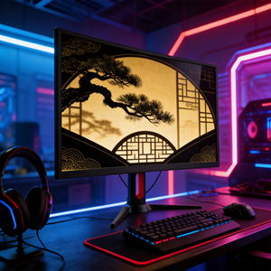 Moniteur de jeu incurvé de 27 pouces, 1 ms, 240 Hz, synchronisation adaptative, large gamme de couleurs, panneau IPS/VA, écran d'ordinateur - Product Image 1