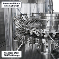 Machine de remplissage et de bouchage monobloc automatique haute viscosité pour sauces, ketchup, pâte de piment et assaisonnements