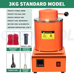 Four de fusion à haute température Capacité de chauffage numérique de raffinage de métaux précieux Machine de four de fusion d'o - Product Image 5