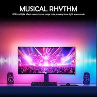 Tira de Luz LED USB Inteligente RGB para Sincronización con Pantalla de PC, Iluminación Ambiental para Monitor de Juegos, Decoración de Escritorio, Lámpara DIY