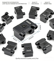 Bloc de guidage linéaire en laiton pour positionnement et fixation HGH15 20-45 EGH, bloc anti-collision
