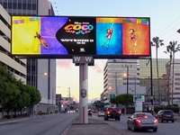 Pantalla LED para Publicidad Exterior, Señalización Digital, P4, para Pantallas LED 3D Grandes, Utilizada en Edificios con Paredes Exteriores en Ángulo Recto