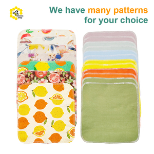 Serviette en flanelle de coton en gros, sans papier, lavable, réutilisable, écologique, zéro déchet, <span class=keywords><strong>produit</strong></span> polyvalent pour la <span class=keywords><strong>cuisine</strong></span> - Product Image 6