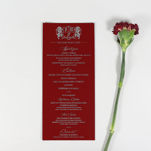 2025 Tùy Chỉnh Thiết Kế Độc Đáo Da Kết Cấu Giấy Thẻ Trình Đơn Với Tùy Chỉnh Trắng Lá Văn Bản Cho Đám Cưới Tổ Chức Sự Kiện Bên - Product Image 5