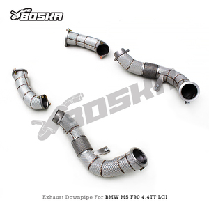 Tubo de Escape de Alto Rendimiento para M5/M6 F90 LCI 4.4TT 2018-2024, Acero Inoxidable de 1.5mm con Protector Térmico - Product Image 3