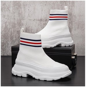 New High Cut Thick Sole <b>Height</b> <b>Increasing</b> Outdoor Fashion Casual <b>Shoes</b>, Fashionable Socks <b>Shoes</b>, Mesh Breathable Men's <b>Shoes</b> - Product Image 5