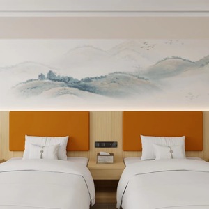 El juego de muebles de dormitorio de hotel de madera personalizados compactos incluye marcos de cama mesitas de noche para apartamentos USO COMERCIAL fábrica - Product Image 3