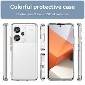 Pour Redmi Note 13 Pro + étui transparent, housse de téléphone portable en TPU souple antichoc durable anti-rayures de 2.0 MM pour Redmi Note 13 Pro Plus - Product Image 2