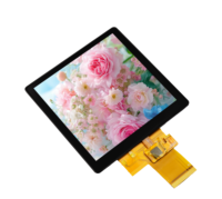 Layar Lcd persegi 3.95 inci 480*480 RGB 40 pin tampilan gratis 4 seri * 2 lampu latar LED TFT LCD