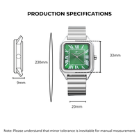 Montre de luxe décontractée RICECGO, quartz, acier inoxydable, cadran en alliage, montre à quartz pour femmes et hommes, Relojes De Lujo Para Hombre