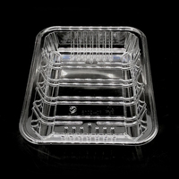 Barquette d'emballage en plastique transparent jetable en gros pour tomates cerises, raisins et fraises