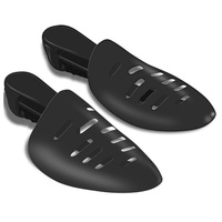 Arbre à chaussures en plastique noir, extenseur en forme d'arbre, réglable, organisateurs longueur, modèle, fourniture d'usine