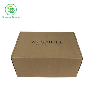 Eco-Vriendelijke Verpakking Met Custom Logo Gegolfd Mailer Postverzending Elektronica Verpakking Papier Bruine Geschenkdoos - Product Image 4