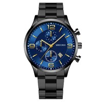 Jam Tangan Quartz Pria Desain Fashion Grosir dengan Tali Baja Anti Karat dan Dial Penunjuk, Cocok untuk Hadiah, Relogio Masculino