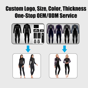 Custom Logo Yamamoto 3Mm Neopreen Vrouwen Duiken Surfen Wetsuit Canyoning Full Body Lange Mouw Rug Zip Duikpak - Product Image 5
