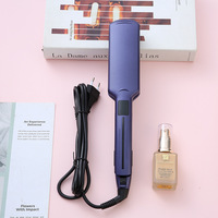 Lisseur et fer à boucler électrique en céramique tourmaline pour salon de coiffure et usage domestique, technologie ionique négative, double mode humide et sec