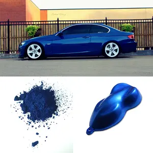 Revestimento para carro, decoração metálica colorida, pigmento azul para pintura automática