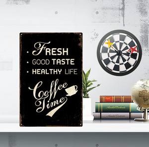 Letreros de hojalata de Metal Vintage para decoración de pared, Decoración Retro para salón, Bar, cafetería, cocina, restaurante, menú de café, 20cm <span class=keywords><strong>X</strong></span> 30cm - Product Image 6