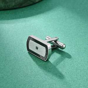 Gemelos de acero para hombre recién llegados al por mayor personalizados, gemelos de acero antideslustre impermeables para hombre de negocios, <span class=keywords><strong>abogado</strong></span> - Product Image 5