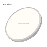 Plafonnier LED ultra-fin 20 mm 18W-48W IP54 étanche, tricolore, dimmable avec télécommande et contrôle par application pour chambre à coucher