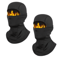 Gorros de invierno de forro polar de cobertura facial completa al por mayor, máscaras de esquí para motocicleta al aire libre, pasamontañas de tela común con estilo de personaje personalizado