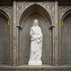 Iglesia religiosa católica regalo personalizado tamaño real San Juan el <span class=keywords><strong>Evangelista</strong></span> estatua de mármol blanco - Product Image 3