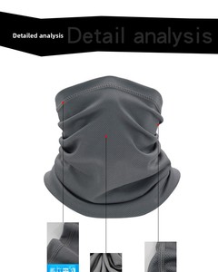 Masque facial, cache-cou et foulard en polyester soie glacée, séchage rapide, respirant, unisexe, pour l'été, la protection solaire, le cyclisme, la pêche et les activités de plein air - Product Image 6