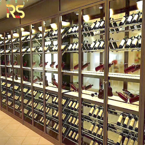 Espositore per Vini in <span class=keywords><strong>Acciaio</strong></span> Inox Commerciale, <span class=keywords><strong>Portabottiglie</strong></span> per Ristoranti, Negozi, Bar e Cantine - Product Image 2