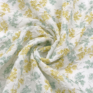 Goffer Voile <span class=keywords><strong>80</strong></span> Poly <span class=keywords><strong>20</strong></span> In Bông Vải Cho Ăn Mặc Áo Sơ Mi Cinkle Crepe Poplin Đồng Bằng 95gsm Hoa Sao Rửa Pleat Nghiền Nát Goffer Voile - Product Image 5